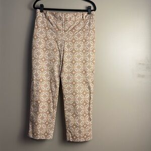 Talbots Beige Patterned Pants